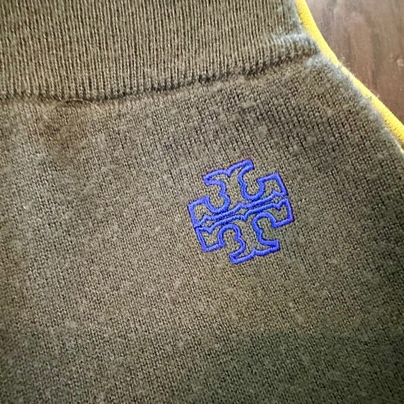 EUC! Tory Burch Sport Double Face Wool Jogger - Size S - Winter Olive - Picture 8 of 9